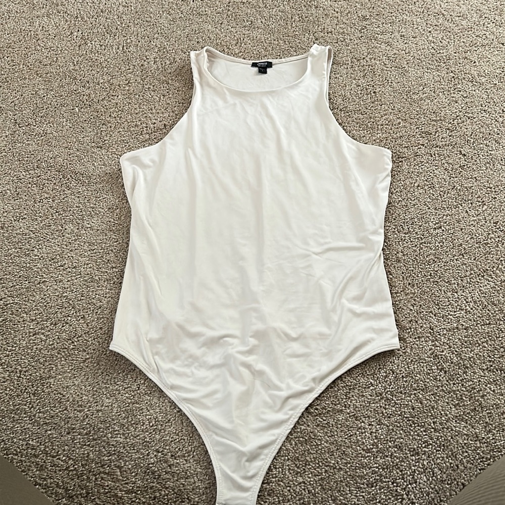 Express  Body Contour Collection High Large new nude bodysuit tank top